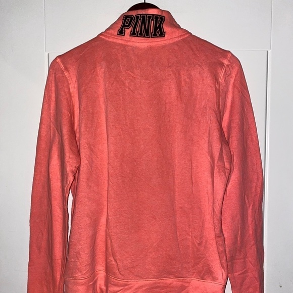 Pink Victoria's Secret High Neck Top Signature Dog‎ Logo Long Sleeve Women M - Picture 3 of 6